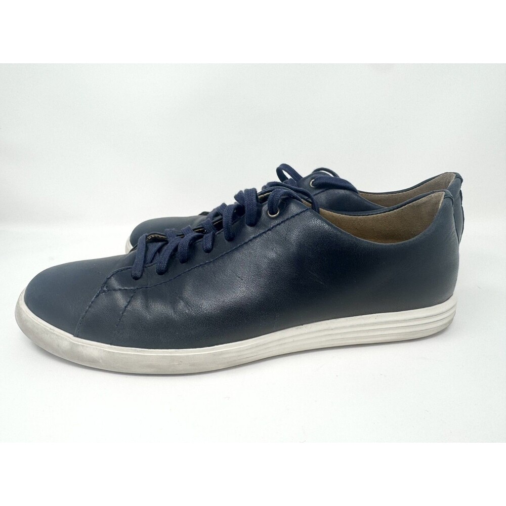 Cole Haan Crosscourt II Mens Blue Leather Lace Up Sneakers Casual Shoes Size 10M